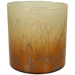 Κηροπήγιο ArteLibre Πορτοκαλί Γυαλί 15x15x16cm - 1 τεμ.