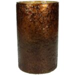 Κηροπήγιο ArteLibre Amber Γυαλί 12x12x20cm - 1 τεμ.