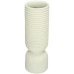 Βάζο ArteLibre Ιβουάρ Polyresin 6.5x6.5x18.7cm - 1 τεμ.
