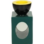 Κηροπήγιο ArteLibre Πετρόλ Polyresin 9.2x9.2x14.5cm - 1 τεμ. - Image 4