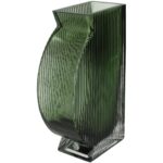 Βάζο ArteLibre Πράσινο Γυαλί 12x6x20cm - 1 τεμ. - Image 2