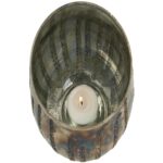 Κηροπήγιο ArteLibre Ασημί Γυαλί 12x12x12cm - 1 τεμ. - Image 2
