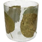 Κηροπήγιο ArteLibre Φύλλα Διάφανο Γυαλί 20x20x20cm - 1 τεμ.