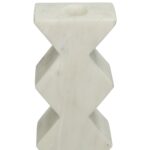 Κηροπήγιο ArteLibre Λευκό Μάρμαρο 8x4x15.5cm - 1 τεμ. - Image 4