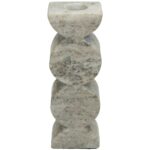 Κηροπήγιο ArteLibre Μπεζ Μάρμαρο 5x4x15.5cm - 1 τεμ.