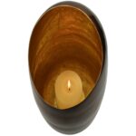 Κηροπήγιο ArteLibre Μπρονζέ Αλουμίνιο 17x17x27cm - 1 τεμ. - Image 2