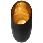 Κηροπήγιο ArteLibre Μαύρο Αλουμίνιο 13.5x13.5x20cm - 1 τεμ. - Image 3
