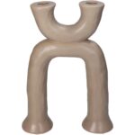 Κηροπήγιο ArteLibre Μπεζ Κεραμικό 19.5x6.5x27cm - 1 τεμ.