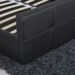 Κρεβάτι ArteLibre ANEMONE Μαύρο PU Με Αποθηκευτικό Χώρο 217.5x170.5x100cm(Στρώμα 160x200cm) - 1 τεμ. - Image 7
