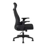 A9925 ΜΑΥΡO MESH ΠΟΛΥΘΡΟΝΑ ΓΡΑΦΕΙΟΥ 64X60X43-110/52-119εκ. - Image 3