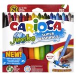 Μαρκαδόροι Carioca Jumbo 6mm σετ=24 Χρώματα  Carioca 40570 - 6 τεμ.