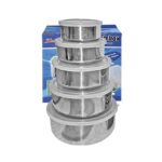 Δοχεία Τροφίμων Inox σετ=5τεμ 18x6cm/16cm/14cm/12cm/10cm Homie 101138 - 1 τεμ.