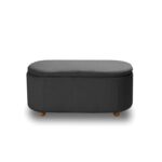 FOSTER ΣΚΑΜΠΟ VELVET GREY ΜΕ ΑΠΟΘ. ΧΩΡΟ 99Χ45X45εκ. - Image 3