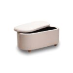 FOSTER ΣΚΑΜΠΟ VELVET BEIGE ΜΕ ΑΠΟΘ. ΧΩΡΟ 99Χ45X45εκ. - Image 2
