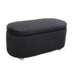 FOSTER ΣΚΑΜΠΟ VELVET BLACK ΜΕ ΑΠΟΘ. ΧΩΡΟ 99Χ45X45εκ.