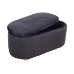 FOSTER ΣΚΑΜΠΟ VELVET BLACK ΜΕ ΑΠΟΘ. ΧΩΡΟ 99Χ45X45εκ. - Image 3