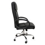 A9939 ΜΑΥΡΟ PVC ΠΟΛΥΘΡΟΝΑ ΓΡΑΦΕΙΟΥ 67Χ70Χ51-115/61-125εκ. - Image 2
