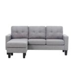 LIANA S GREY ΥΦΑΣΜΑ ΚΑΝΑΠΕΣ ΓΩΝΙΑ 185Χ126X84εκ. - Image 2