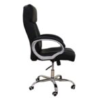 A9947 ΜΑΥΡO PU ΠΟΛΥΘΡΟΝΑ ΓΡΑΦΕΙΟΥ 62X76X50-110/60-120εκ. - Image 3