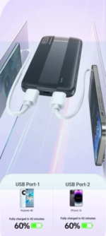 Powerbank - P20K - 10.000mah - AWEI - 009751 - White - Image 2
