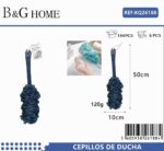 Σφουγγάρια μπάνιου δίχτυ σε σετ 6Χ - Blue - 26188 - Image 2