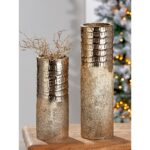 Βάζο ArteLibre Αντικέ Χρυσό Αλουμίνιο 35.5cm - 1 τεμ. - Image 2