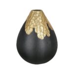Βάζο ArteLibre Χρυσό/Μαύρο Αλουμίνιο 26cm - 1 τεμ.