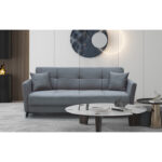 Καναπές Κρεβάτι Τριθέσιος ArteLibre JAVIER 3S Γκρι 210x84x86cm - 1 τεμ. - Image 5