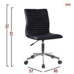 Καρέκλα Γραφείου ArteLibre ΕΡΑΤΩ Μαύρο PVC 45x57x81-91cm - 1 τεμ. - Image 2