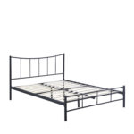 Κρεβάτι Διπλό ArteLibre ROSE Μαύρο Μέταλλο 208x159x100cm (Στρώμα 150x200cm) - 1 τεμ. - Image 4