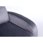 Πολυθρόνα Ανακλινόμενη ArteLibre TUREIS Γκρι Βελούδο 68x86x99cm - 1 τεμ. - Image 6