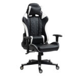 Καρέκλα Γραφείου ArteLibre Gaming ENNIS Μαύρο/Λευκό PVC 70x55x122-131cm - 1 τεμ.