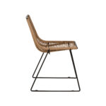 Καρέκλα Κήπου ArteLibre DERNA Φυσικό/Μαύρο Μέταλλο/Rattan 57x59x80cm - 1 τεμ. - Image 2