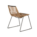 Καρέκλα Κήπου ArteLibre DERNA Φυσικό/Μαύρο Μέταλλο/Rattan 57x59x80cm - 1 τεμ. - Image 3