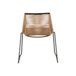 Καρέκλα Κήπου ArteLibre DERNA Φυσικό/Μαύρο Μέταλλο/Rattan 57x59x80cm - 1 τεμ. - Image 4