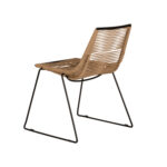 Καρέκλα Κήπου ArteLibre DERNA Φυσικό/Μαύρο Μέταλλο/Rattan 57x59x80cm - 1 τεμ. - Image 5