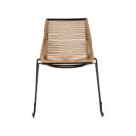 Καρέκλα Κήπου ArteLibre DERNA Φυσικό/Μαύρο Μέταλλο/Rattan 57x59x80cm - 1 τεμ. - Image 8