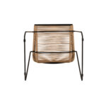 Καρέκλα Κήπου ArteLibre DERNA Φυσικό/Μαύρο Μέταλλο/Rattan 57x59x80cm - 1 τεμ. - Image 9