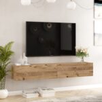 Έπιπλο Τηλεόρασης ArteLibre KENT Πεύκο Μοριοσανίδα 180x31.6x29.6cm - 1 τεμ. - Image 2