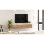 Έπιπλο Τηλεόρασης ArteLibre KENT Πεύκο Μοριοσανίδα 180x31.6x29.6cm - 1 τεμ. - Image 4