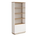 Βιβλιοθήκη ArteLibre BELMONT Πεύκο/Λευκό Μοριοσανίδα 75.5x26.8x168.3cm - 1 τεμ.