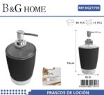 Θήκες κρεμοσάπουνου Dispenser πλαστικές - Σετ 5pcs - Black - 21799 - Image 2
