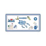 Μεταλλική πινακίδα Souvenir - 12pcs - Chalkidiki - 15x30cm - 181046