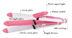 Ισιωτική μαλλιών - 3in1 - KM-1213 - Multistyler - Kemei - Pink/White - Image 2