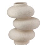 Βάζο "Stone" Κεραμικό Light Gray PU H. 21 cm D. 17 cm - 1 τεμ. - Image 3
