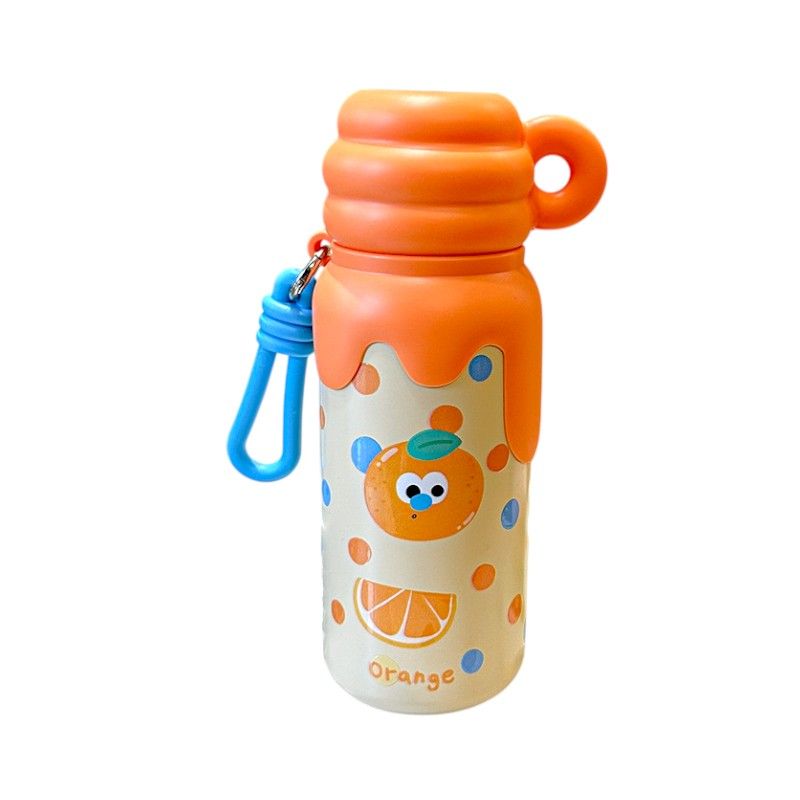 340908-3 Παιδικό παγούρι-θερμός με κούπα - 420ml - 340908 - Orange - Image 1