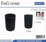 Θήκες οδοντόβουρτσας πλαστικές σε σετ 5Χ - Black - 21777 - Image 2