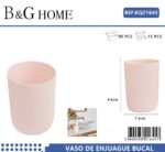 Θήκες οδοντόβουρτσας πλαστικές σε σετ 5Χ - Light Pink - 21645 - Image 2