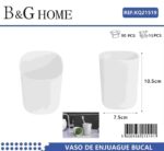 Θήκες οδοντόβουρτσας πλαστικές σε σετ 5Χ - White - 21519 - Image 2
