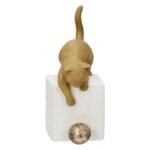 Φιγούρα Cat "Charlie" Πολυρεζίνη Brown PU 4 11x7.5x18.5cm - 1 τεμ. - Image 8